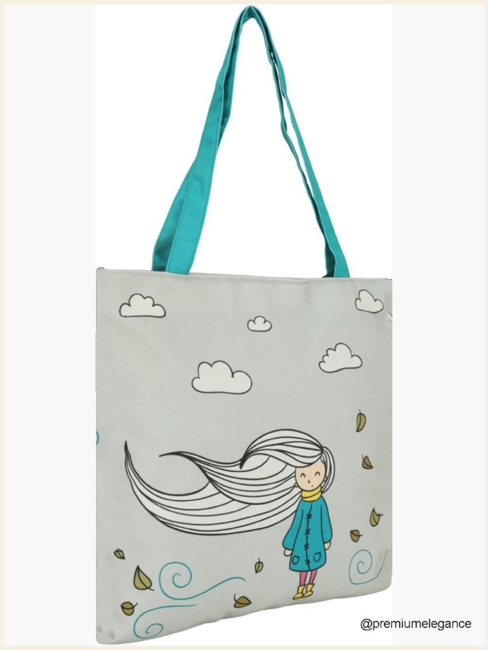 Heavy Duty Canvas Tote Bag with Handles 14x15 inch Grocery Bag